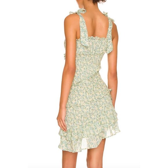 ASTR The Label Women Yellow Green Multi Mini Dress MEDIUM - Picture 9 of 9